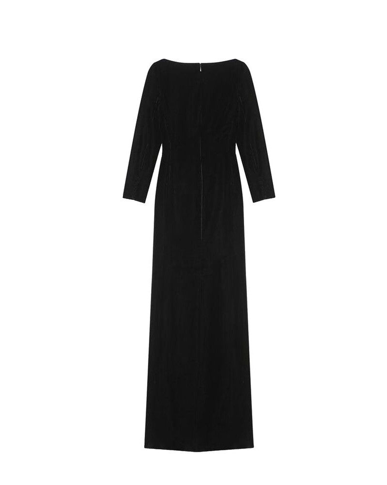 Saint Laurent Black Viscose Dress 