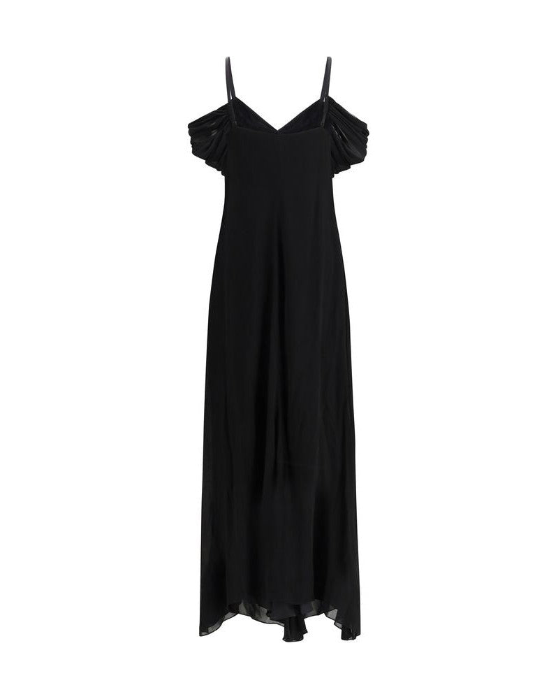 Saint Laurent Black Viscose Dress Glam Steals