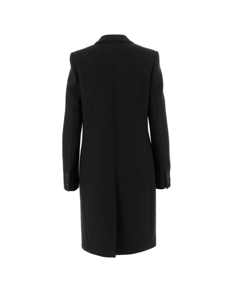Saint Laurent Black Wool Coat Glam Steals