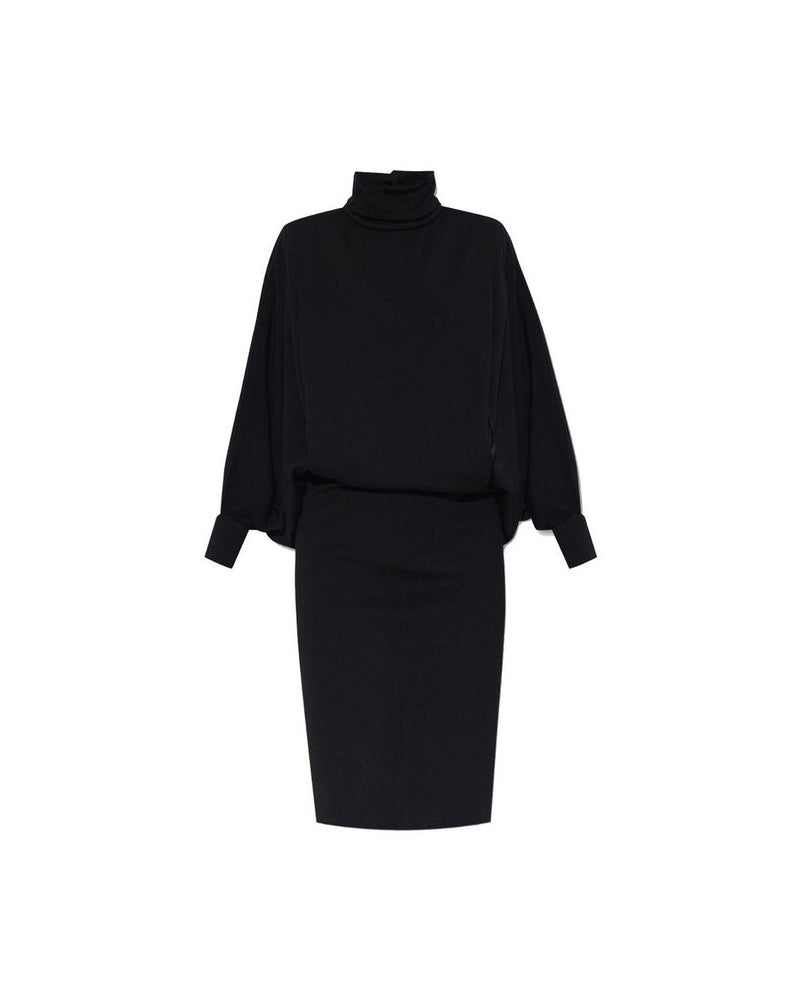 Saint Laurent Black Wool Dress 