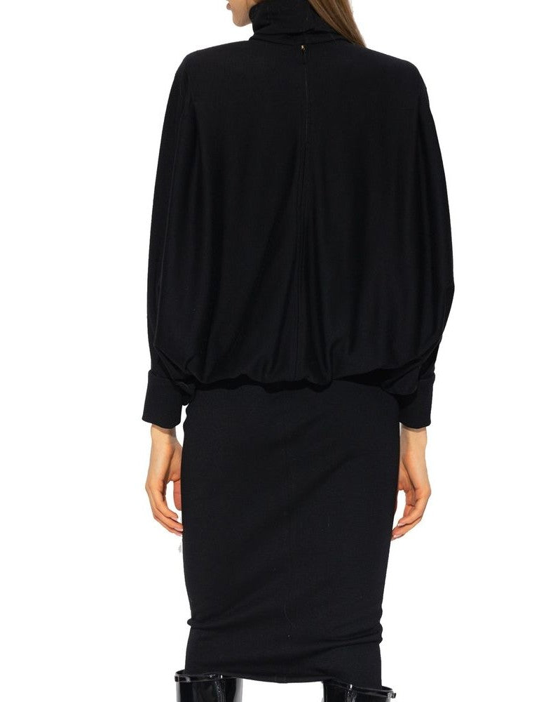 Saint Laurent Black Wool Dress 
