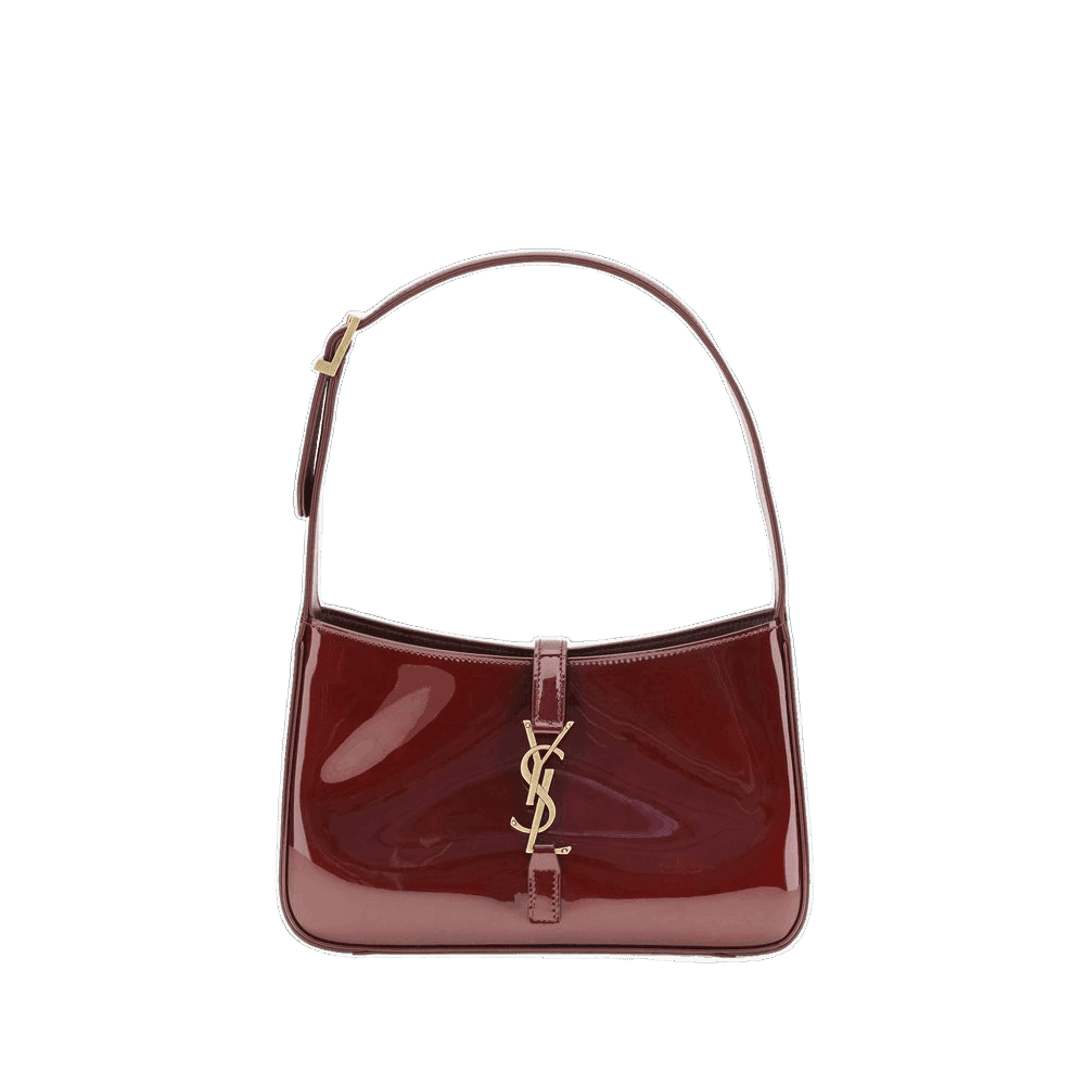 Saint Laurent Bordeaux Calf Leather Bos Taurus Shoulder Bag Glam Steals