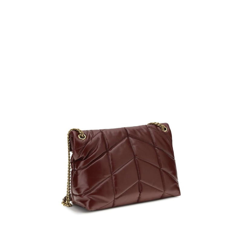 Saint Laurent Bordeaux Calf Leather Bos Taurus Shoulder Bag Glam Steals