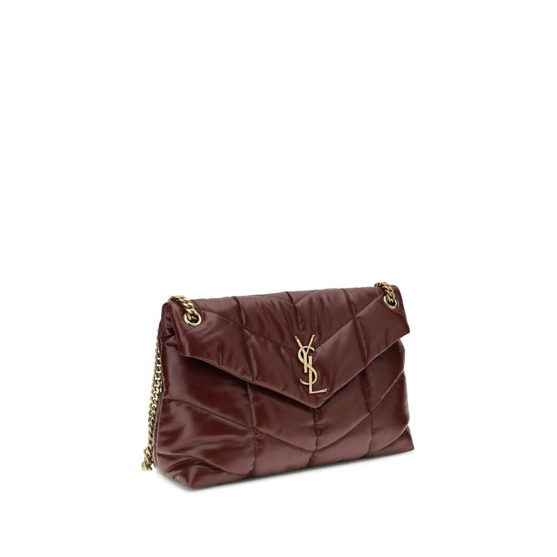 Saint Laurent Bordeaux Calf Leather Bos Taurus Shoulder Bag Glam Steals