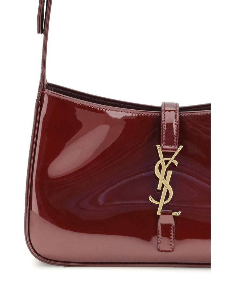Saint Laurent Bordeaux Calf Leather Bos Taurus Shoulder Bag Glam Steals