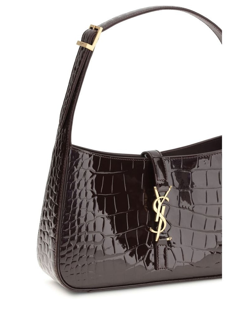 Saint Laurent Bordeaux Crocodile Shoulder Bag Glam Steals