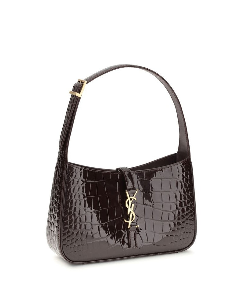 Saint Laurent Bordeaux Crocodile Shoulder Bag Glam Steals