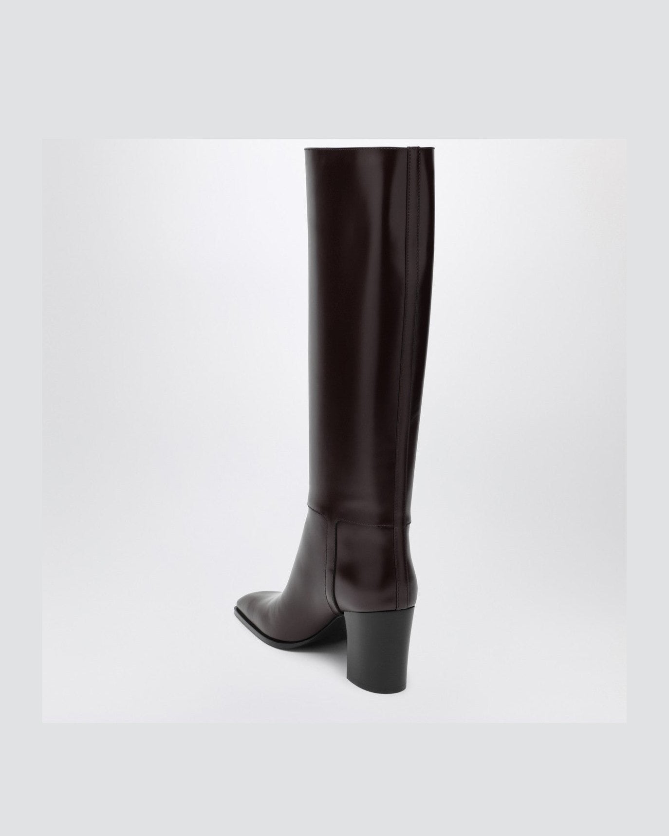 Saint Laurent Bordeaux Julia Heeled Boots Glam Steals