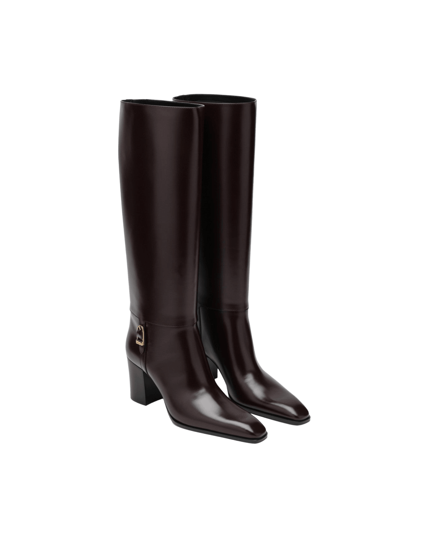 Saint Laurent Bordeaux Julia Heeled Boots