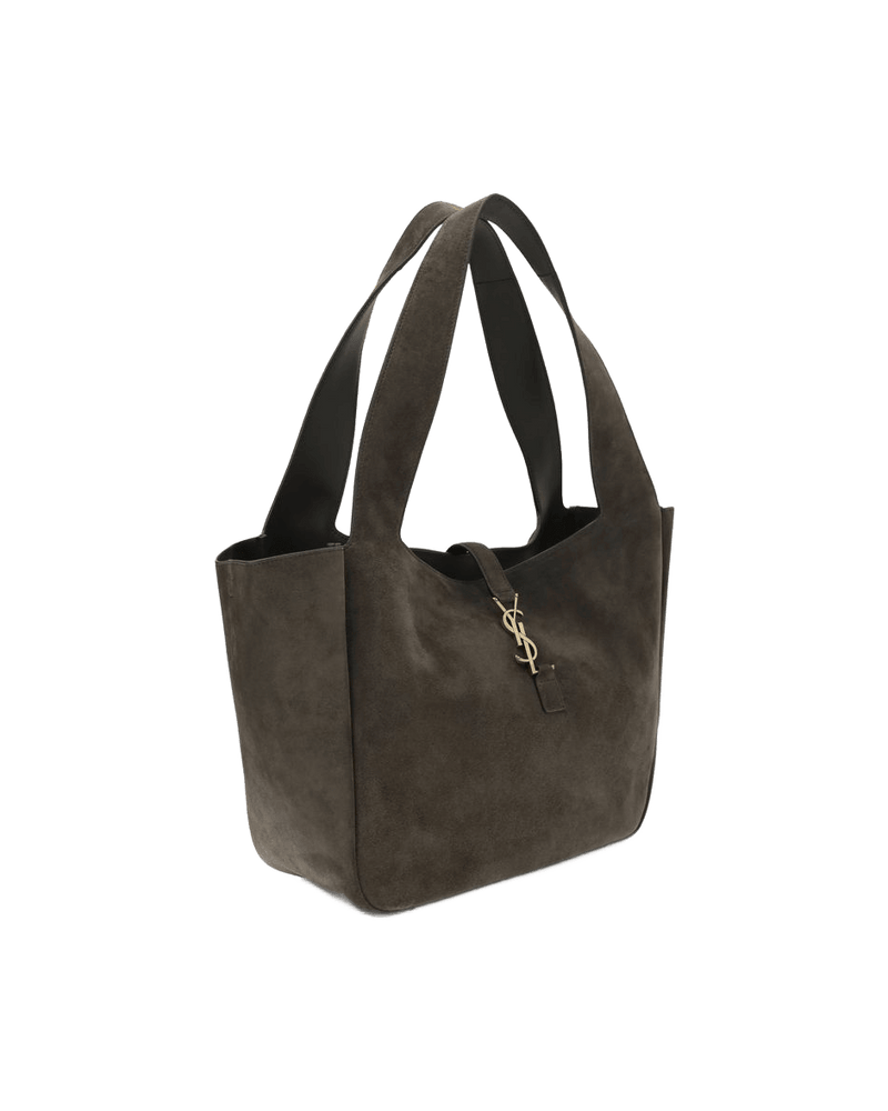 Saint Laurent Brown Calf Leather Bos Taurus Shoulder Bag Glam Steals