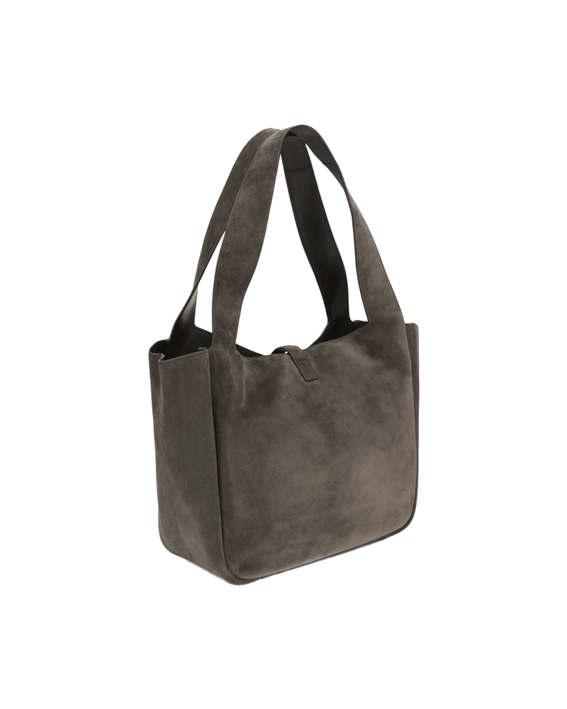 Saint Laurent Brown Calf Leather Bos Taurus Shoulder Bag Glam Steals