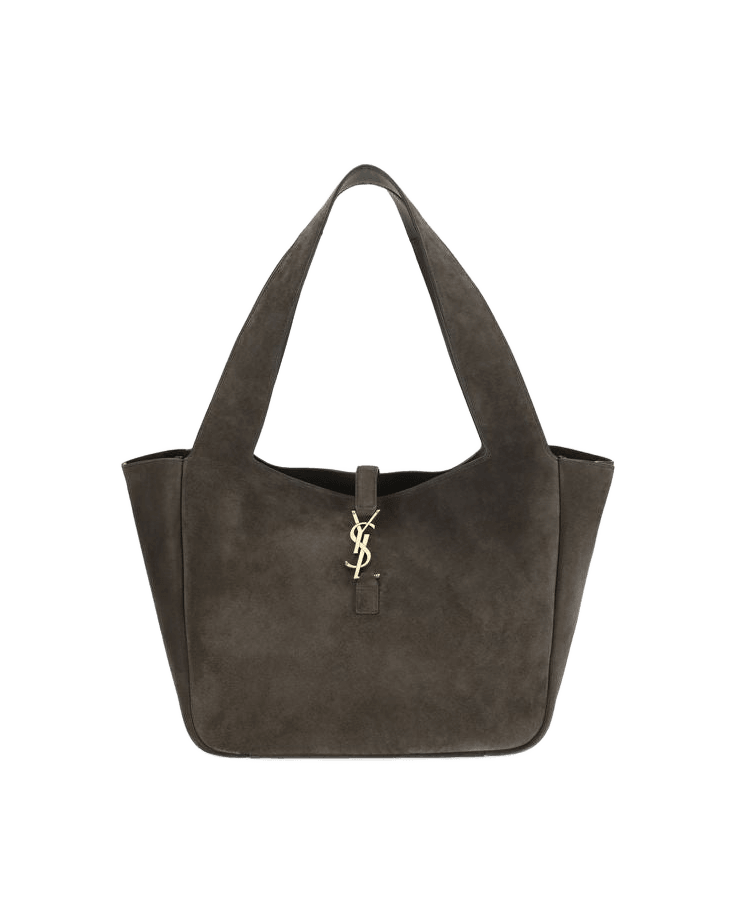 Saint Laurent Brown Calf Leather Bos Taurus Shoulder Bag Glam Steals