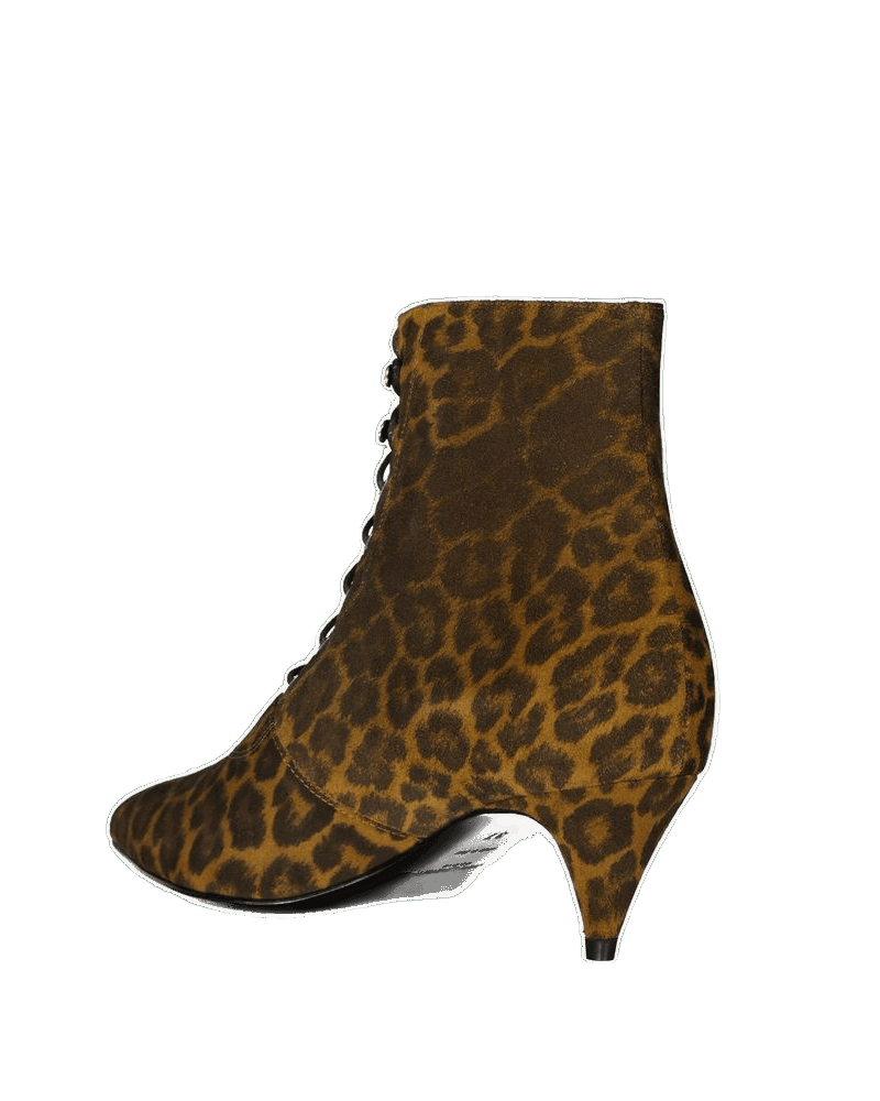 Saint Laurent Brown Lace Calfskin Up Boots Glam Steals