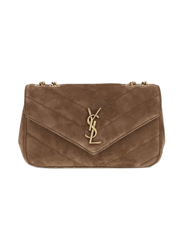 Saint Laurent Brown Calf Leather Bos Taurus Shoulder Bag Glam Steals