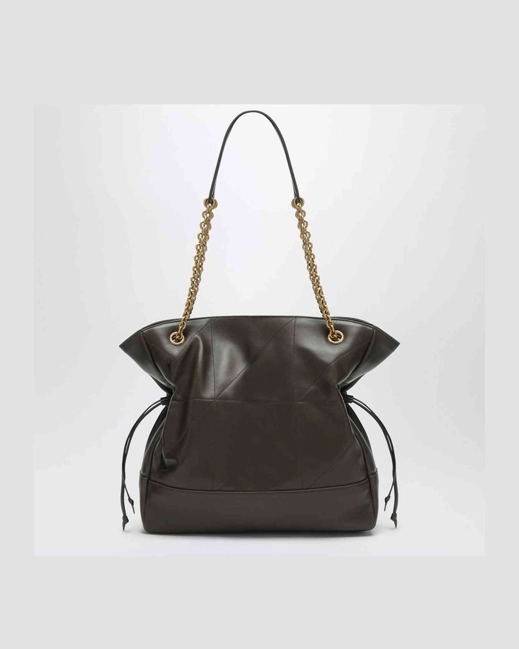 Saint Laurent Brown Leather Shopping Bag Jamie Glam Steals