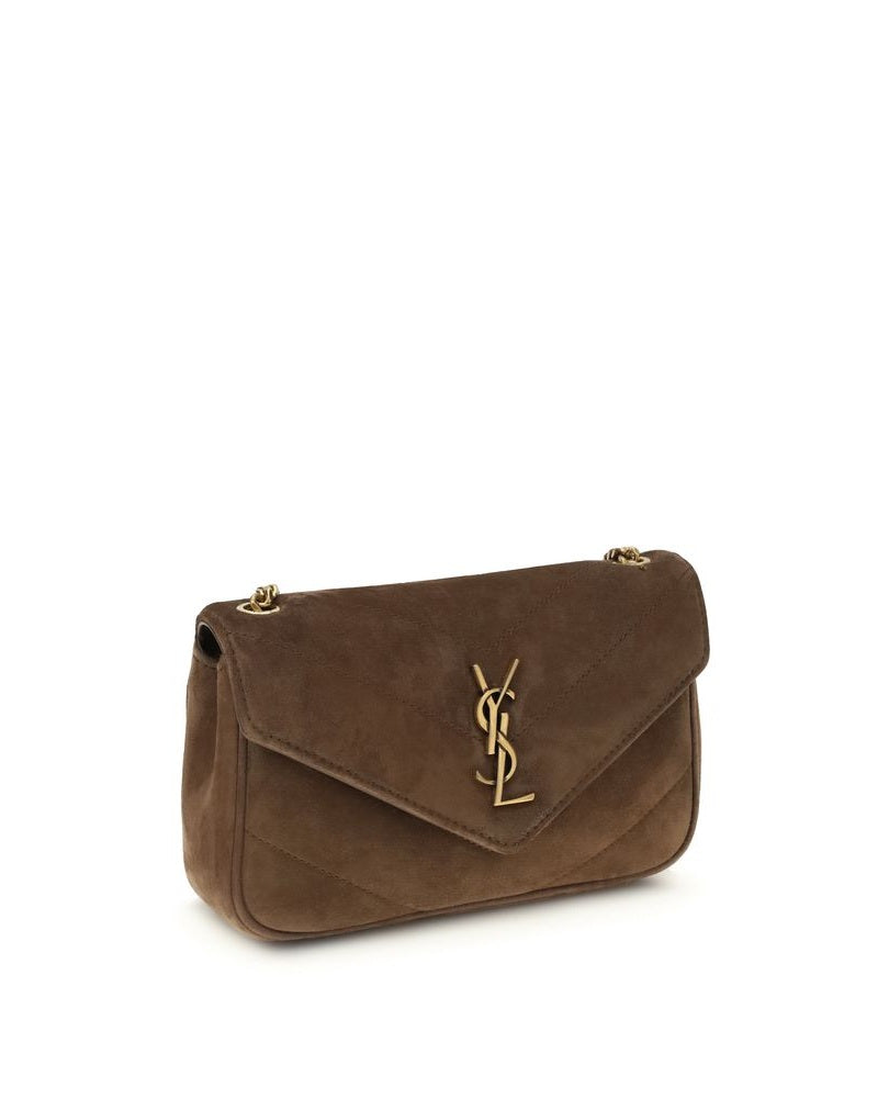 Saint Laurent Brown Leather Shoulder Bag Glam Steals