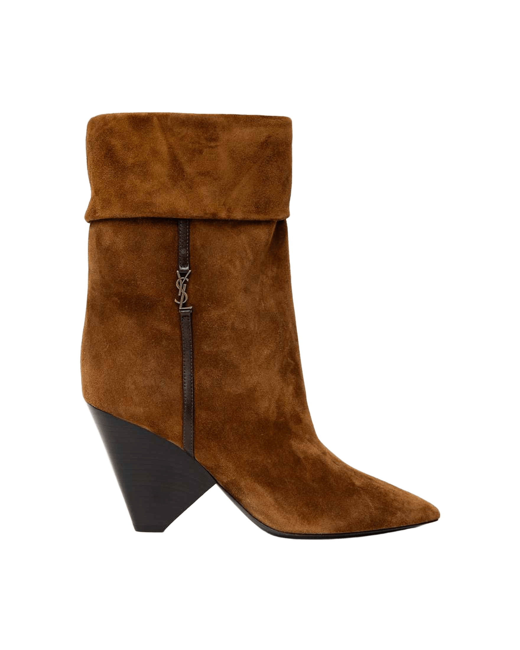 Saint Laurent Brown Suede Leather Boot Glam Steals