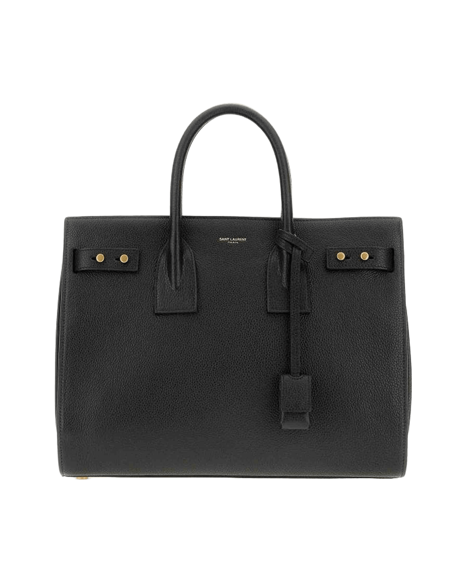 Saint Laurent Calf Leather Sac De Jour Black Handbag Glam Steals