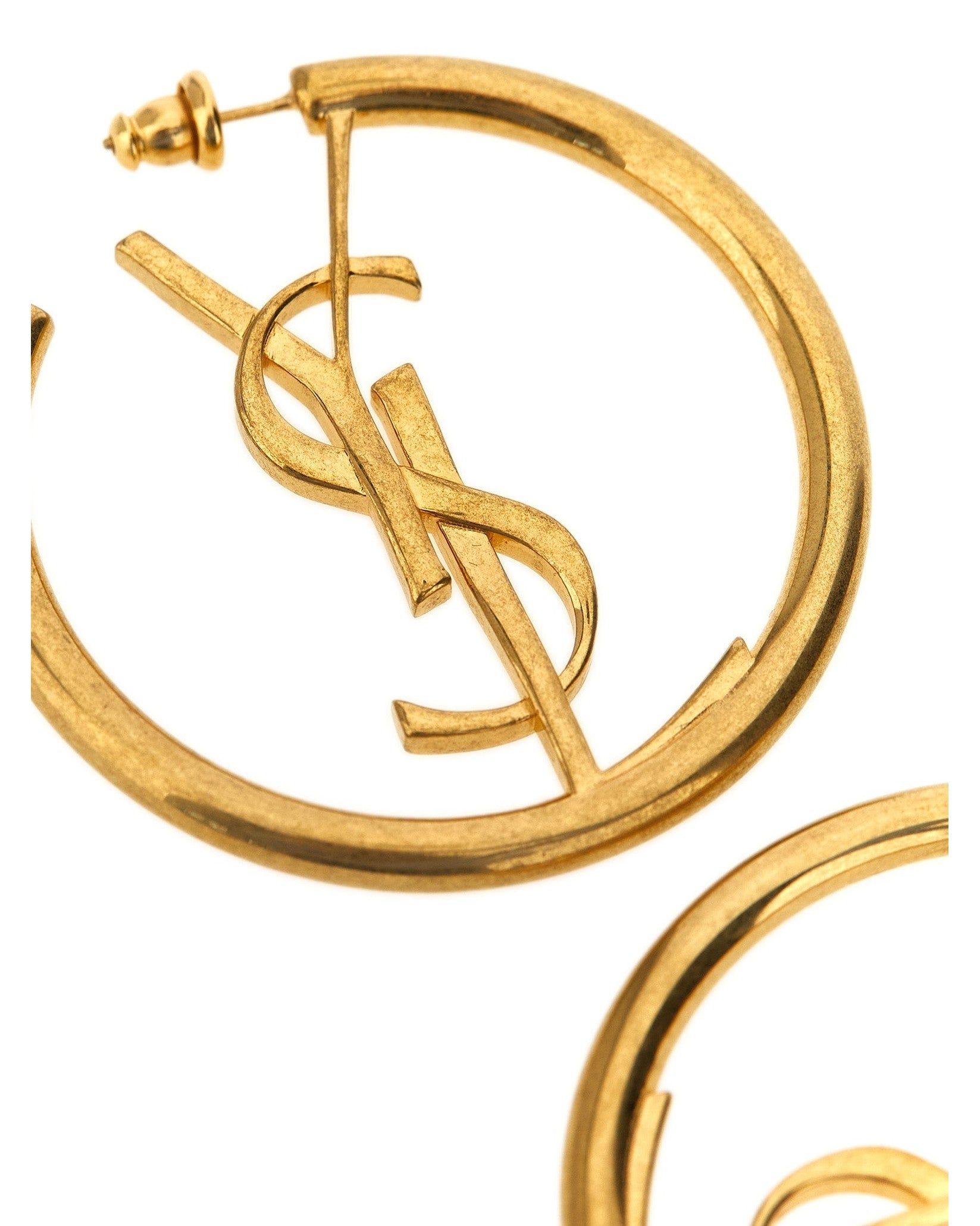 Saint Laurent Cassandre Hoop Earrings Glam Steals