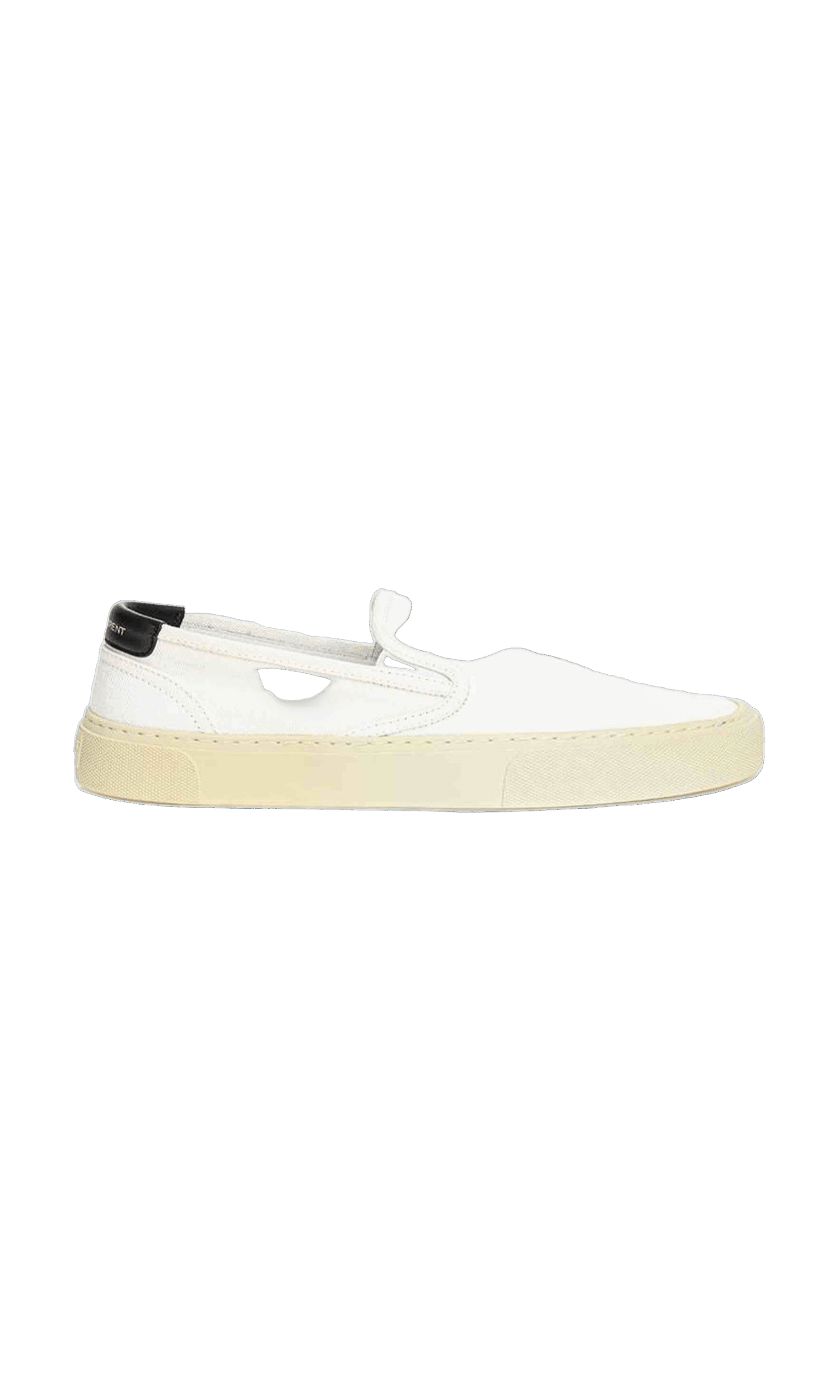 Saint Laurent Cotton White Sneaker Glam Steals
