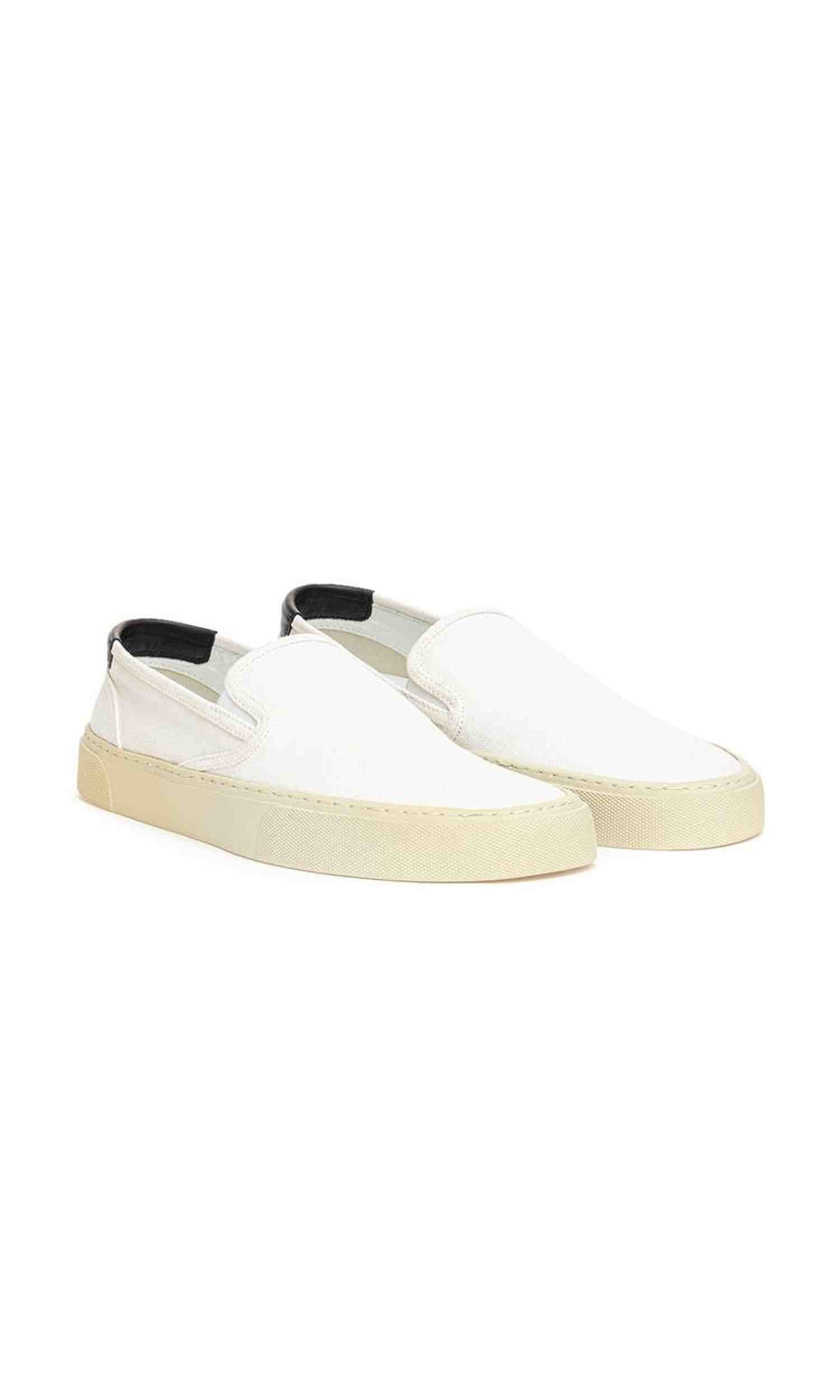 Saint Laurent Cotton White Sneaker Glam Steals