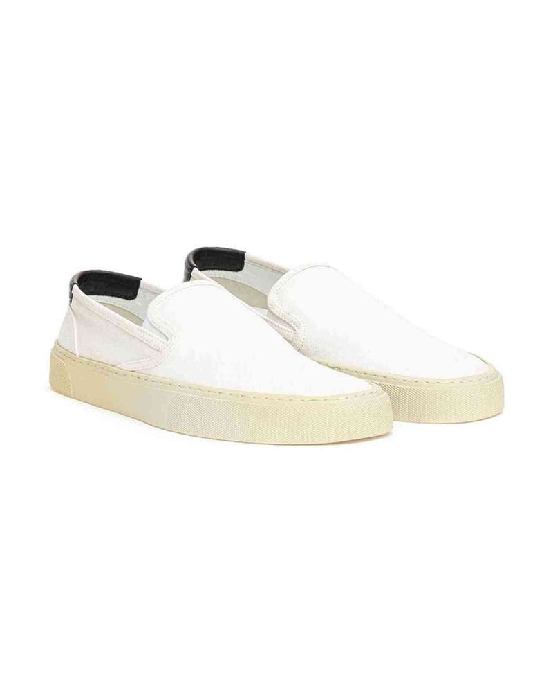 Saint Laurent Cotton White Sneaker Glam Steals