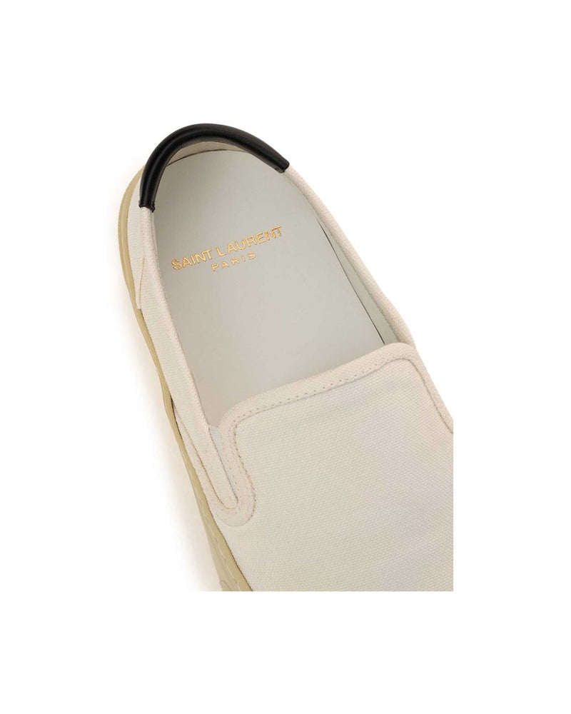 Saint Laurent Cotton White Sneaker Glam Steals