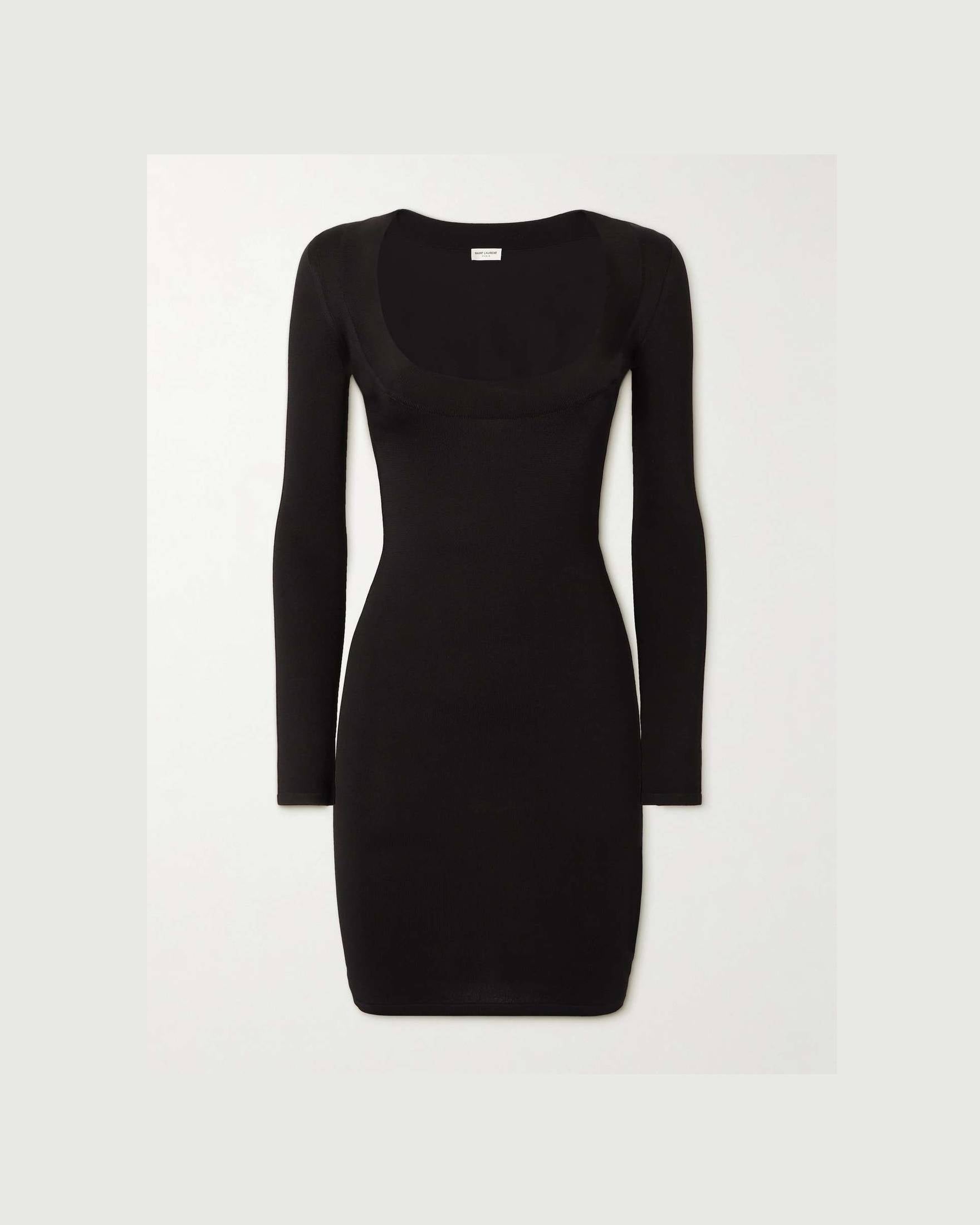 Saint Laurent Décolleté Mini Dress