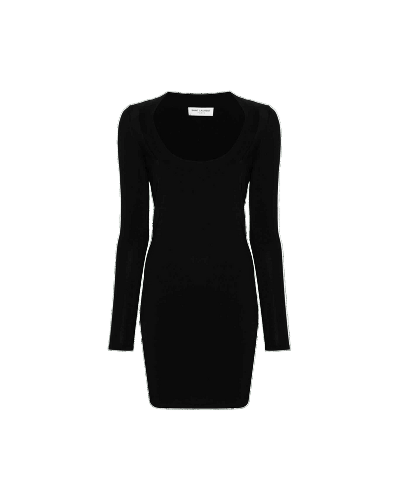 Saint Laurent DéColleté Mini Dress Glam Steals