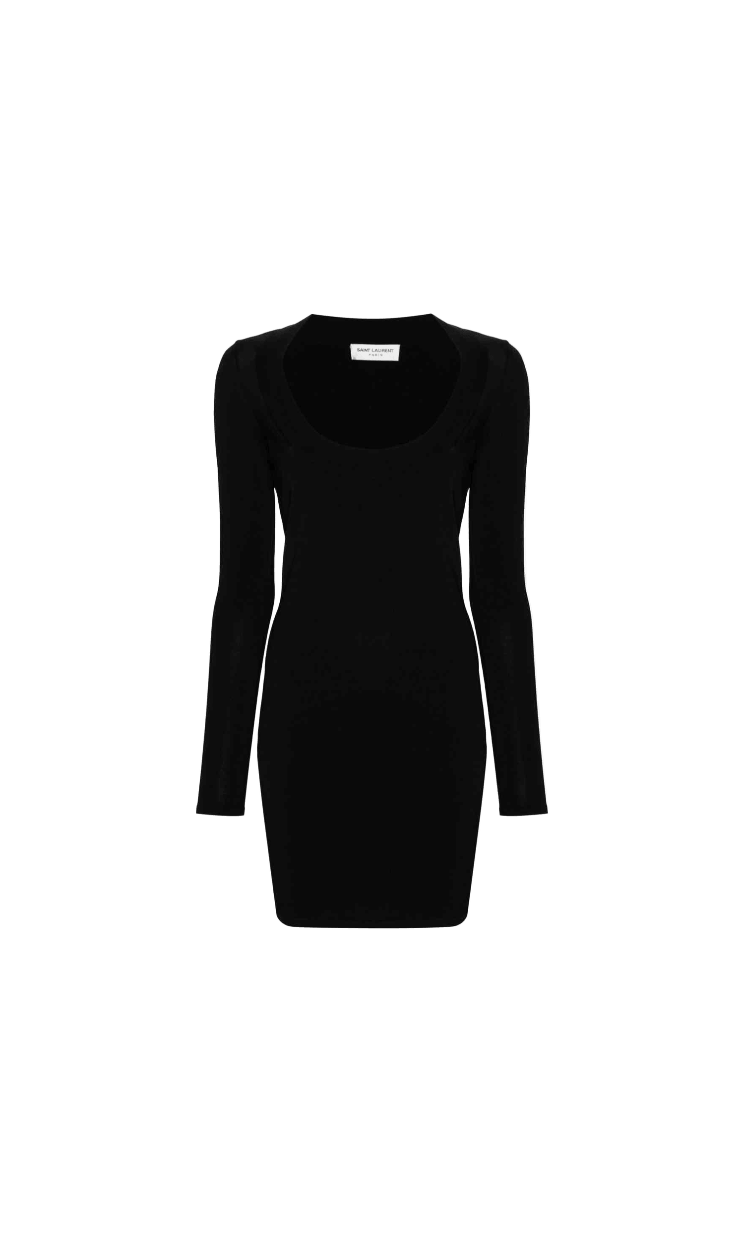 Saint Laurent Décolleté Mini Dress Glam Steals