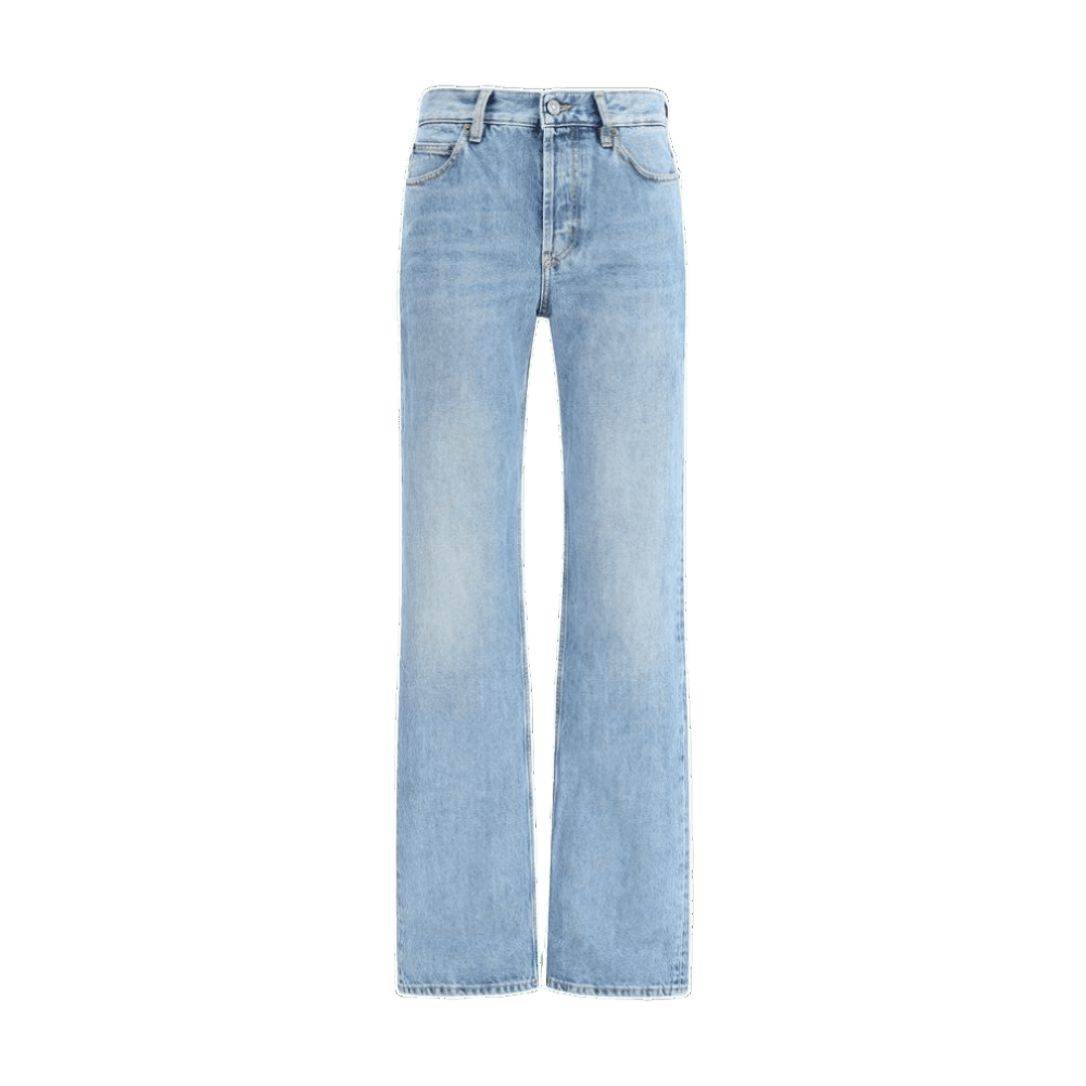 Saint Laurent Denim Nico Low Rise Jeans in Bahamas