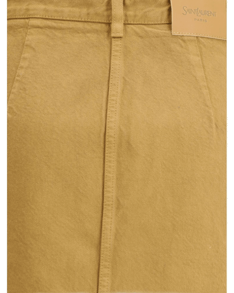 Saint Laurent Denim Pencil Skirt Glam Steals