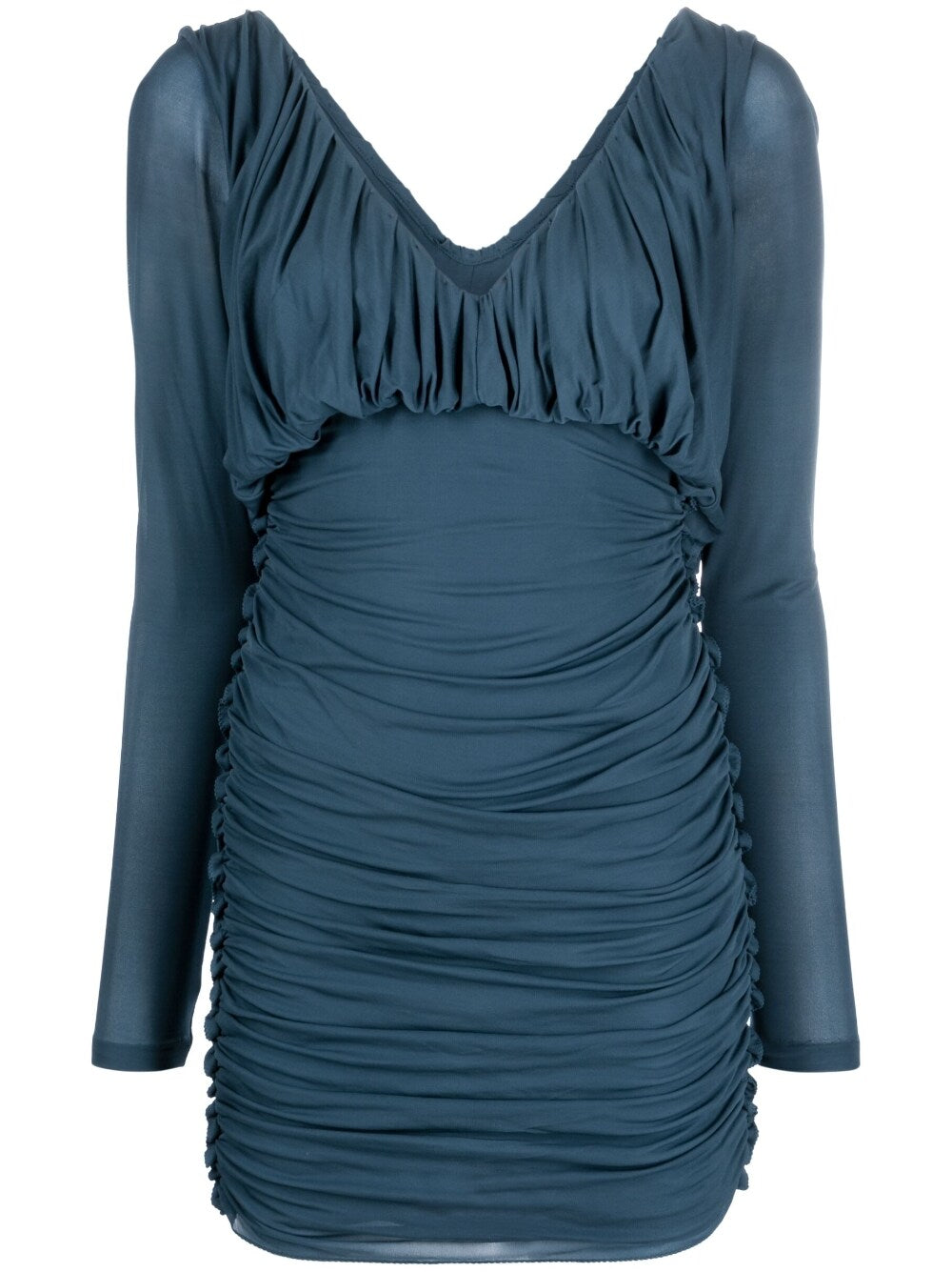 Saint Laurent Draped Mini Dress Glam Steals