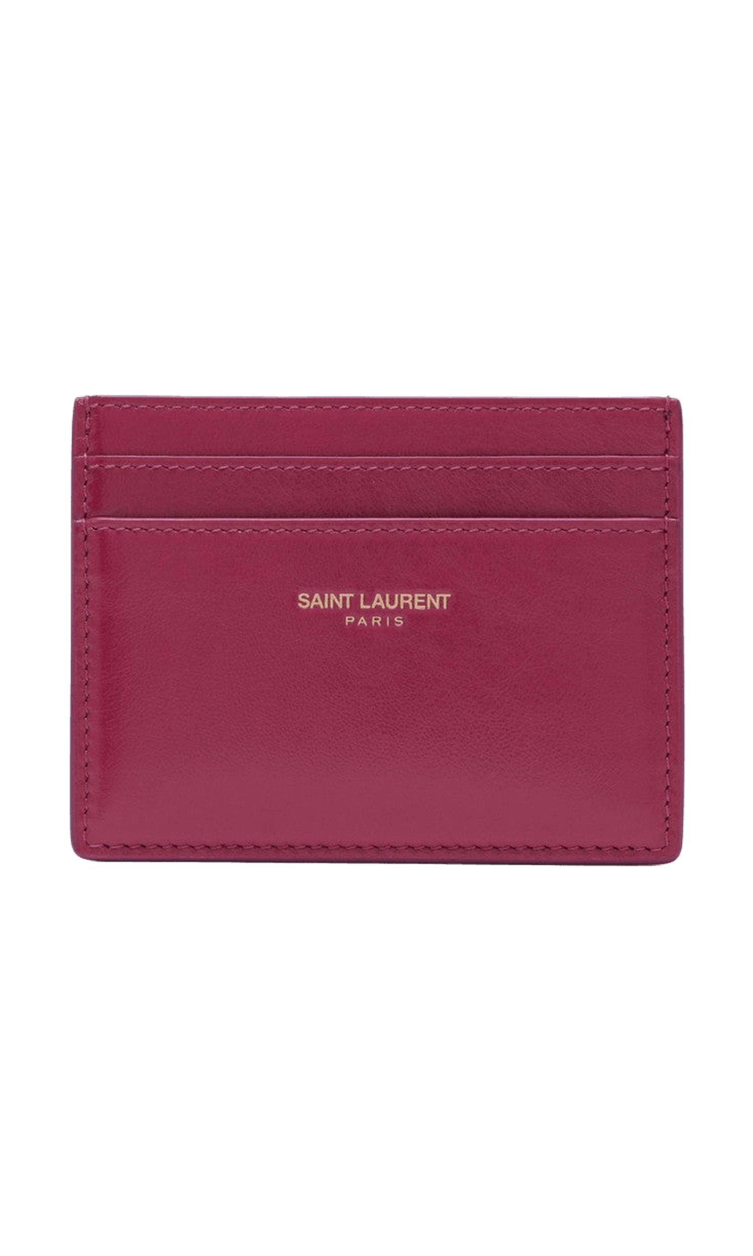 Saint Laurent Fuchsia Leather Credit Card Holder Glam Steals