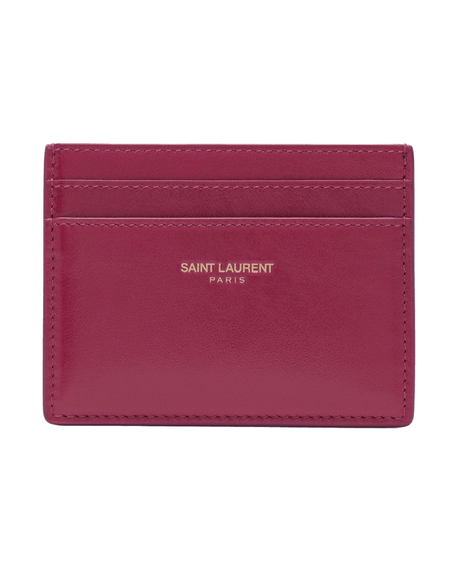 Saint Laurent Fuchsia Leather Credit Card Holder Glam Steals