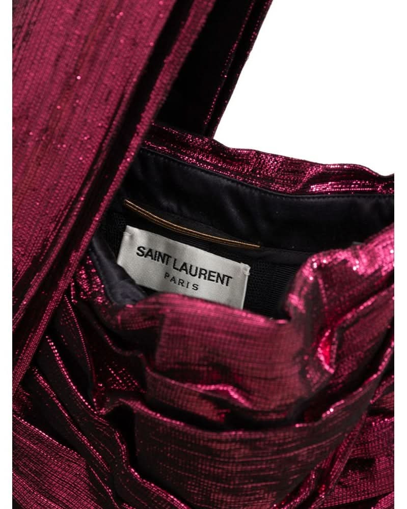 Saint Laurent Fuchsia Viscose Short Dress 