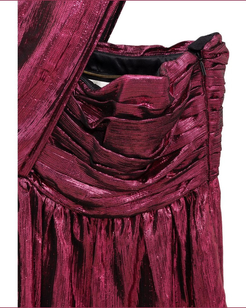 Saint Laurent Fuchsia Viscose Short Dress Glam Steals