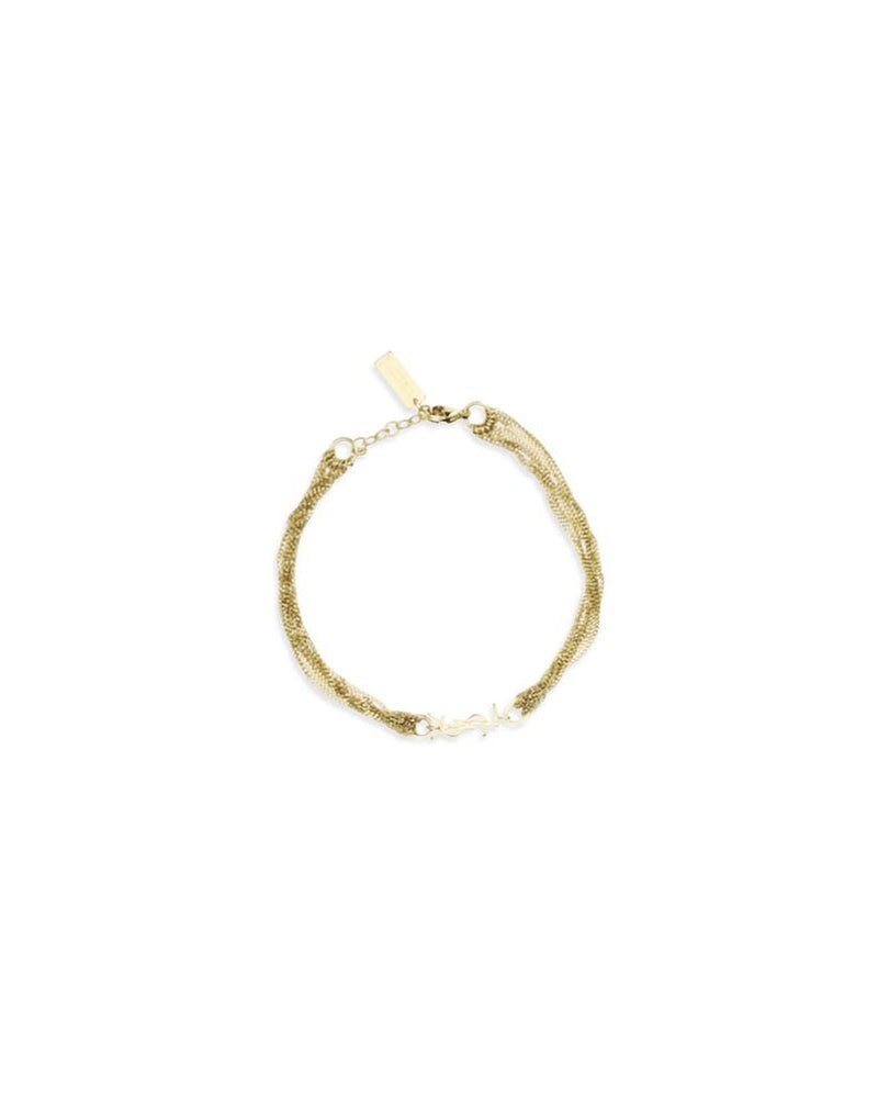 Saint Laurent Gold Brass Bracelet Glam Steals