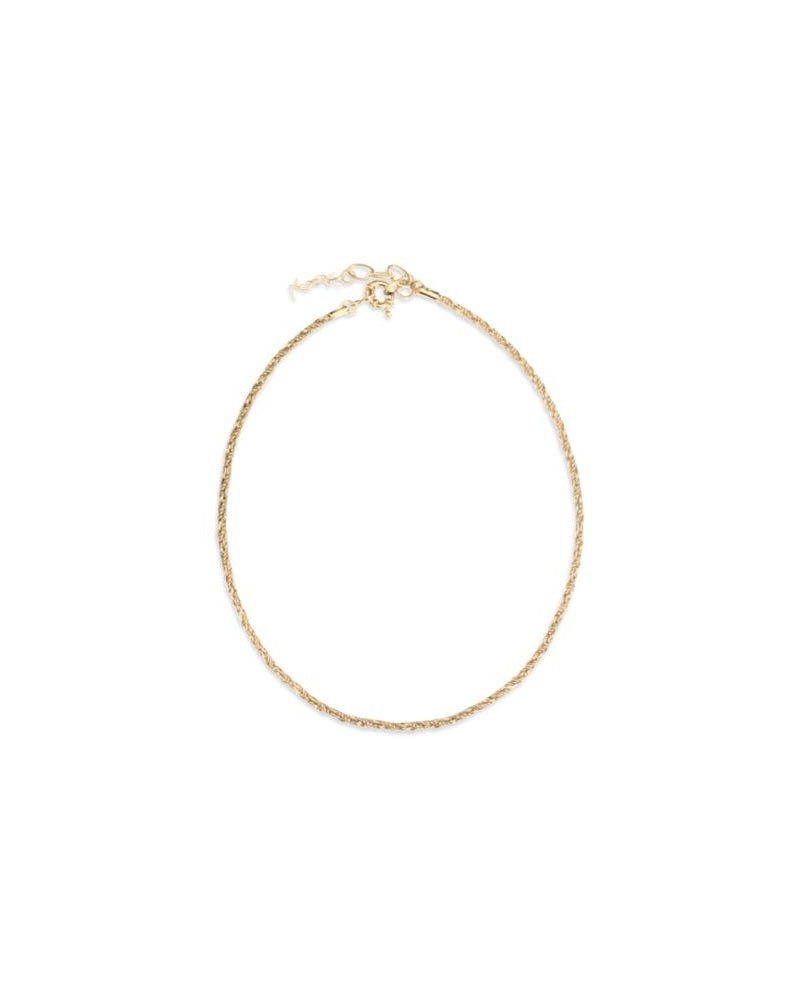 Saint Laurent Gold Brass Necklace Glam Steals