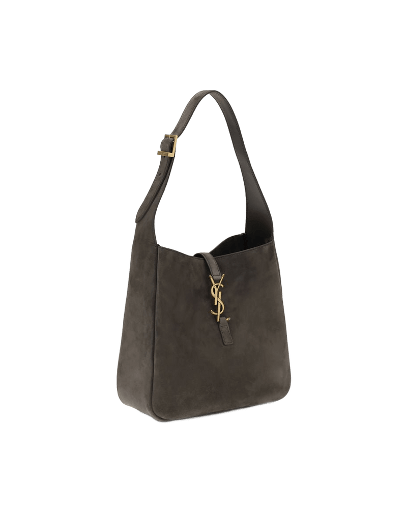 Saint Laurent Gray Calf Leather Bos Taurus Shoulder Bag Glam Steals