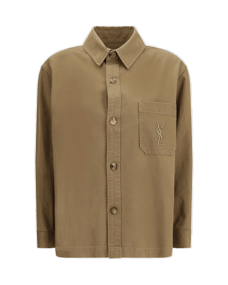 Saint Laurent Green Cotton Coat Glam Steals