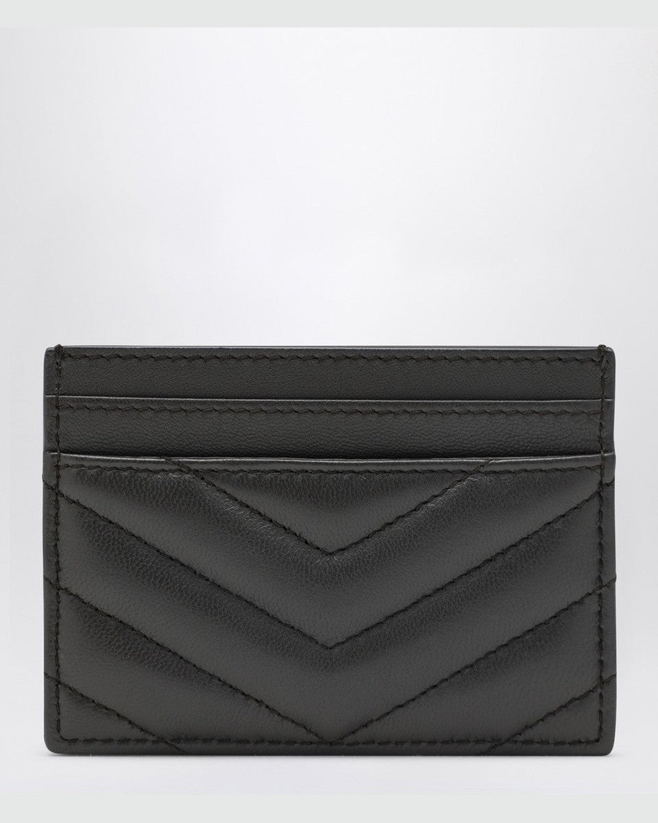 Saint Laurent Grey Cassandre Card Holder Glam Steals