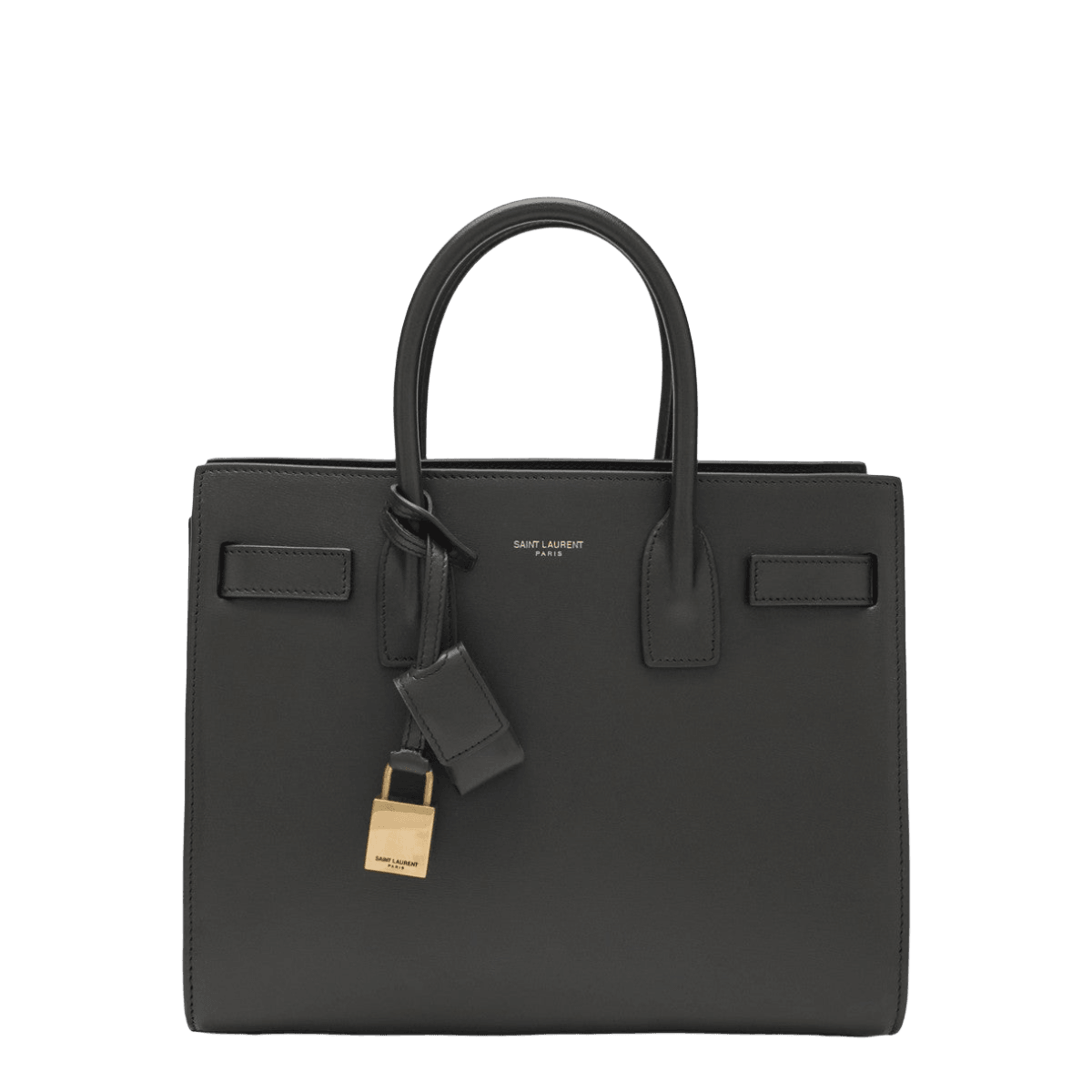 Saint Laurent Grey Sac De Jour Baby bag in smooth leather Glam Steals