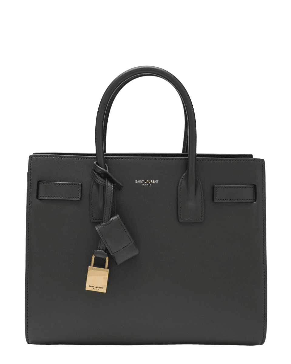 Saint Laurent Grey Sac De Jour Baby bag in smooth leather Glam Steals