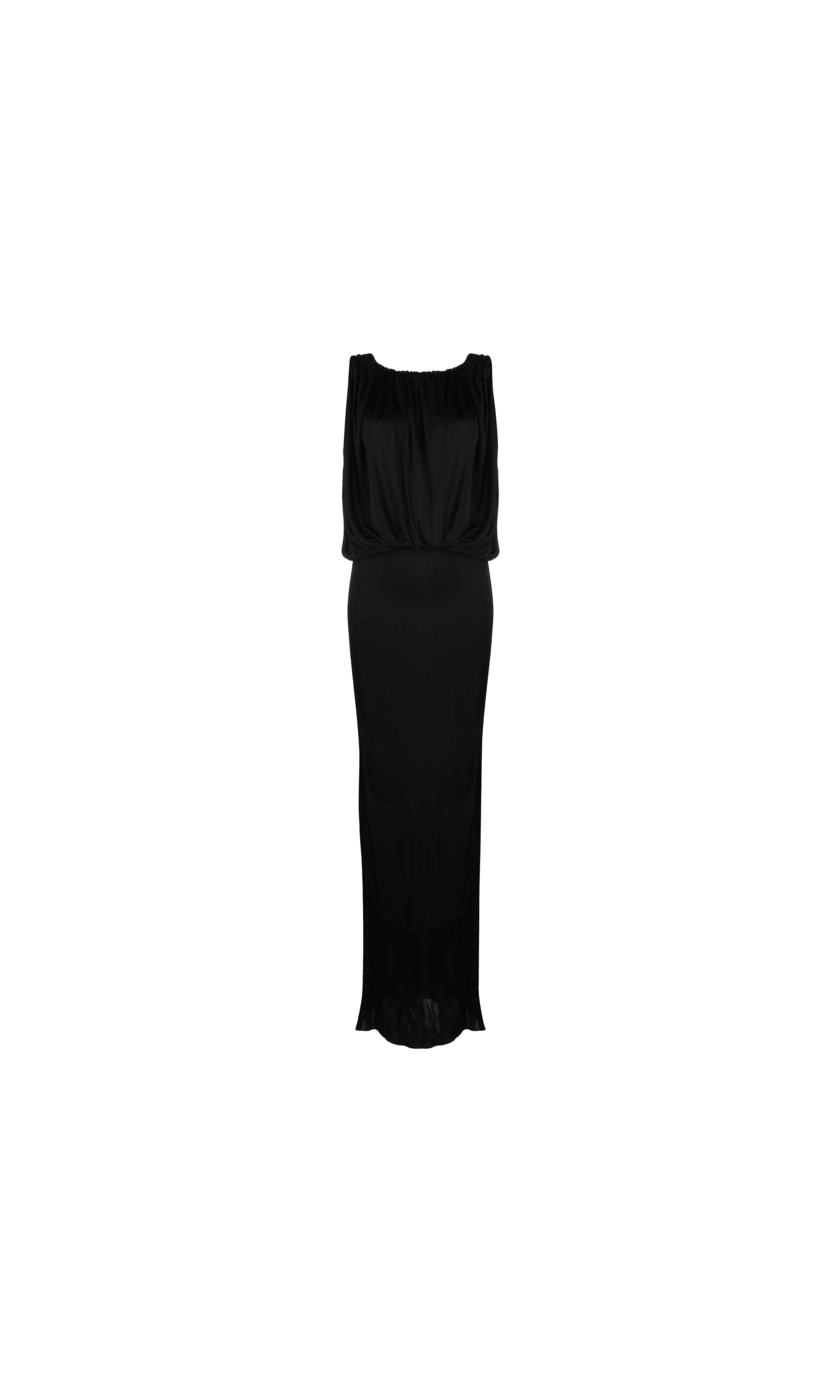 Saint Laurent Jersey Draped Sleeveless Dress Glam Steals