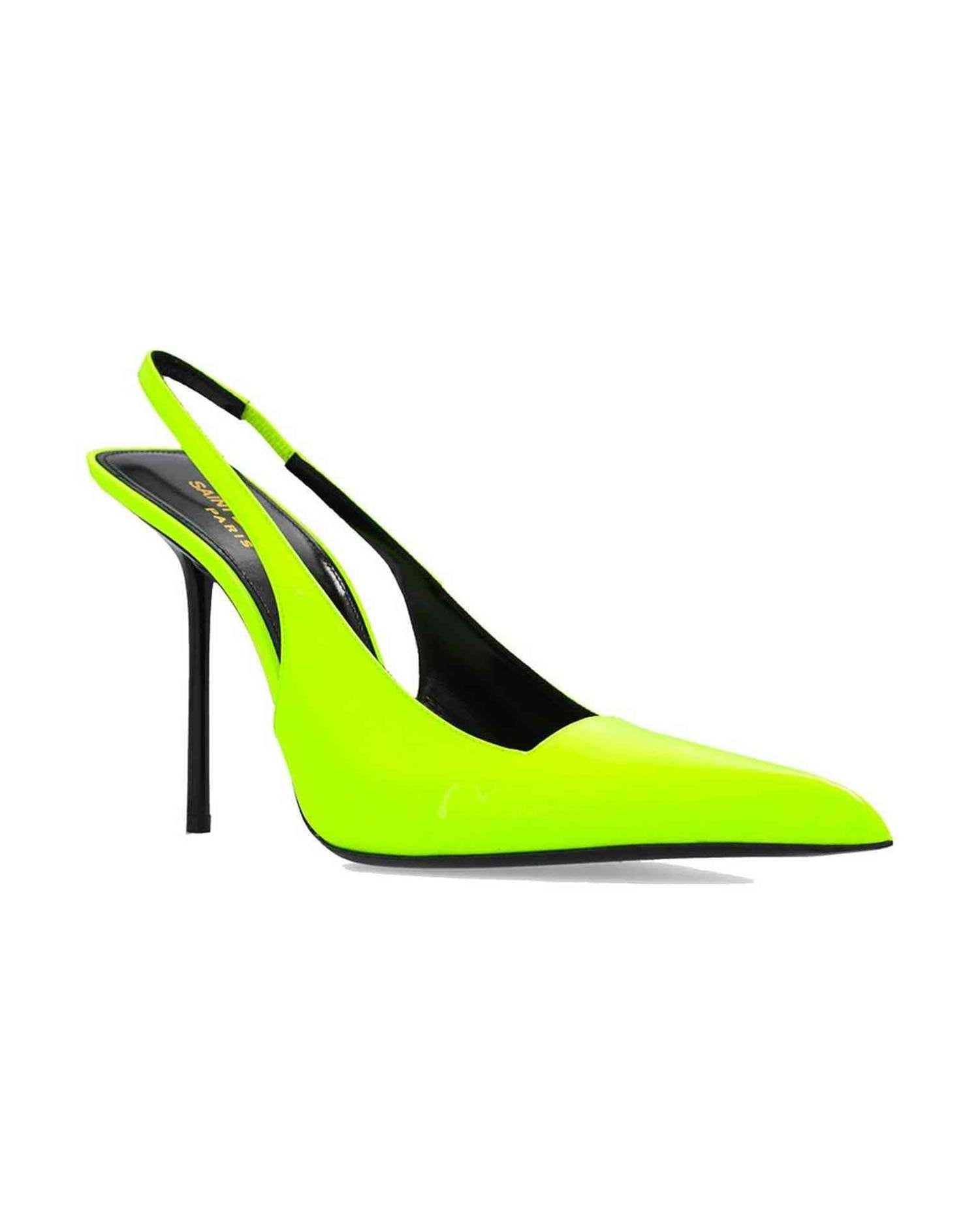 Saint Laurent Kiss 105 Slingback Pumps Glam Steals