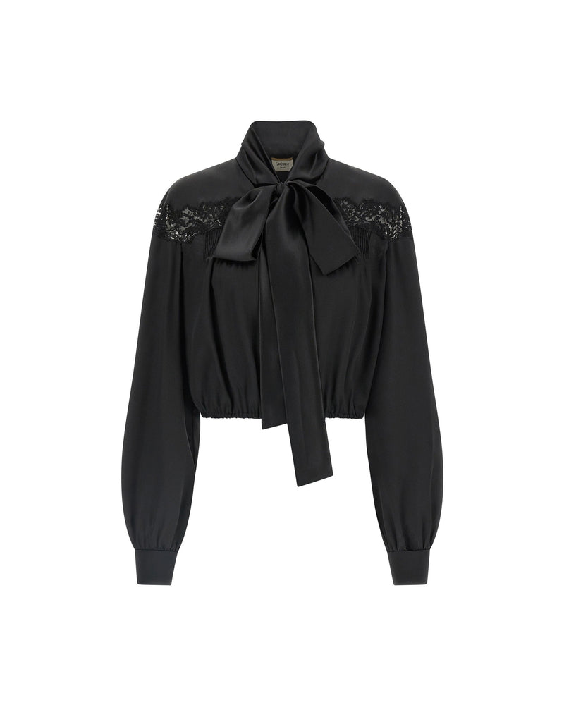 Saint Laurent Lace Silk Shirt Glam Steals