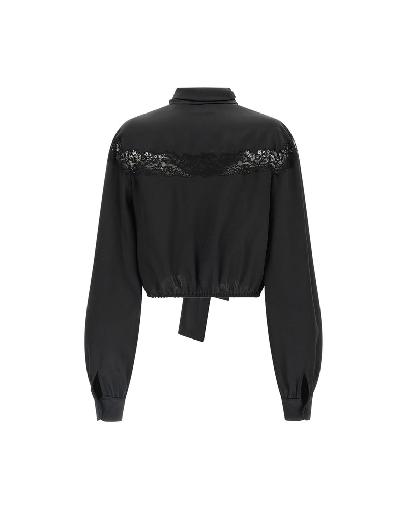 Saint Laurent Lace Silk Shirt Glam Steals