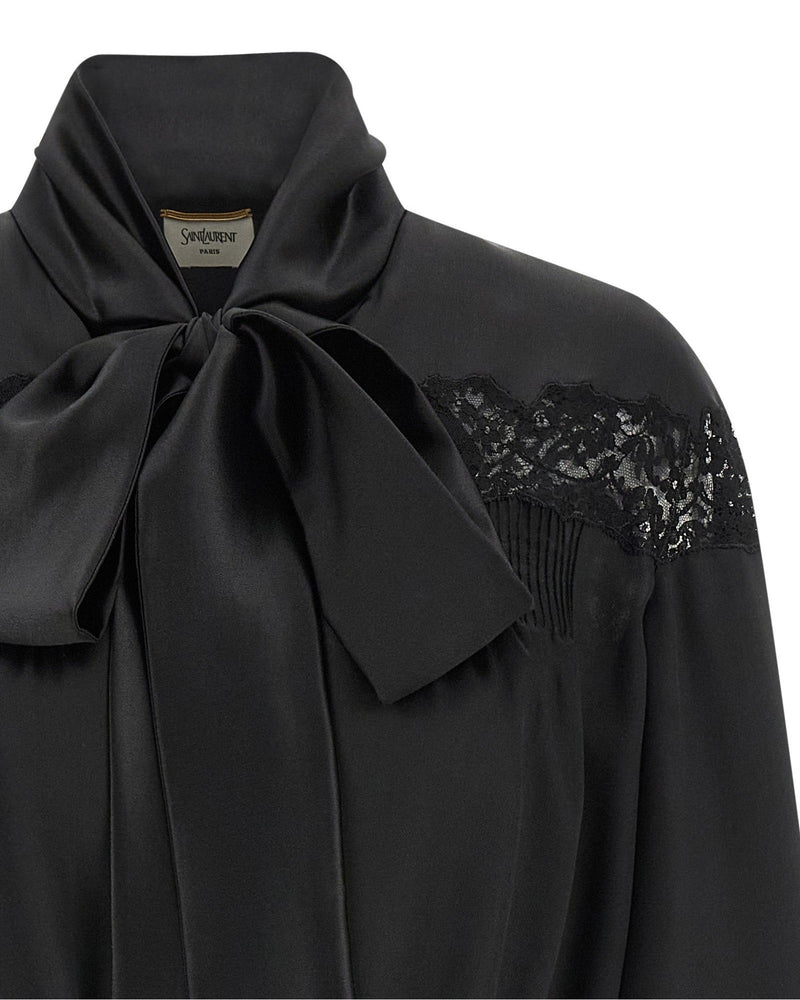 Saint Laurent Lace Silk Shirt Glam Steals