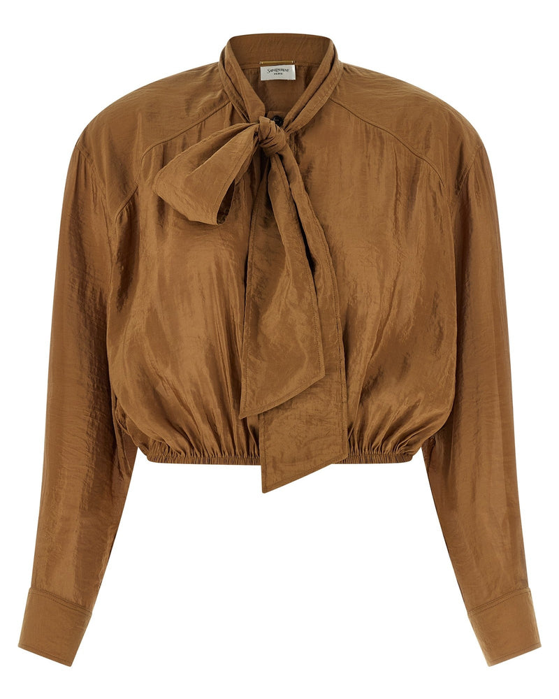 Saint Laurent Lavallière Blouse Glam Steals